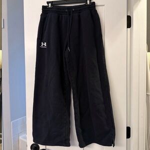 Women’s Under Armour Black Wideleg Sweatpants